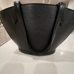 Black Textured Tote Bag